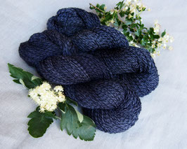 welthase tweed fingering night blue* dyed to order