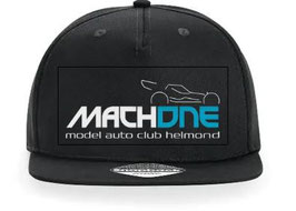 Snapback Pet met MachOne logo bedrukt kleur: zwart