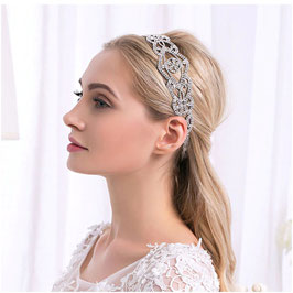 Haarband Silber Haarschmuck Braut Haarschmuck Hochzeit N27022