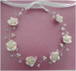 Haarband Blumen Perlen Art. N21080