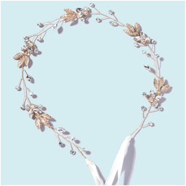 Haarband Gold Strass Haarschmuck Braut Haarschmuck Hochzeit N25059-Gold