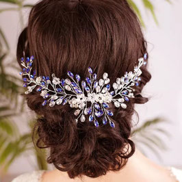 Haarschmuck Blau Perlen Art. Nr.2873