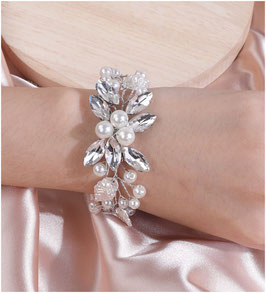 Armband Perlen Strass N5820-S