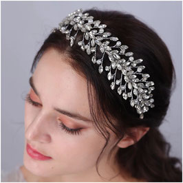 Haarreif Silber Strass Perlen Art. N1094 Haarschmuck Braut Haarschmuck Hochzeit