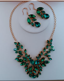 Brautschmuck Set Grün Art. Nr.5835
