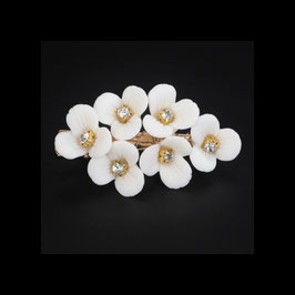 Haarklammer Blumen Strass Art.Nr.4835-Gold