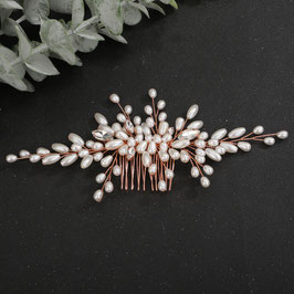 Haarkamm Perlen Strass Art. N3592-Rosegold