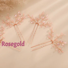 Set 3 Stk. Haarnadeln Rosegold Art. N6645