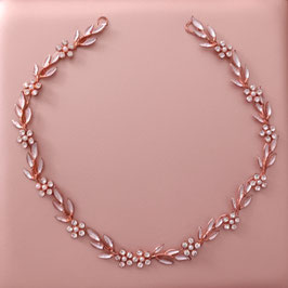 Haarband Rosegold Perlen Strass Art.Nr.2225-Rosegold