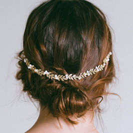 Haarband Gold Perlen N2886
