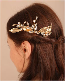 Set 3. Stück Haarnadeln Gold Strass Haarschmuck Hochzeit Haarschmuck Festlich N6035