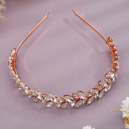 Haarreiff Rosegold Strass Art. N1824