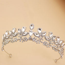 Diadem Silber Strass Art. N1729-S Haarschmuck Braut Haarschmuck Hochzeit