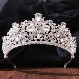 Diadem Silber Strass Art. N1750-Silber Haarschmuck Braut Haarschmuck Hochzeit