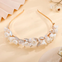 Haarreif Blumen Perlen Art. N1217-G