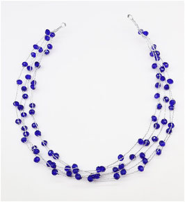 Haarband Perlen Blau Art. N8003