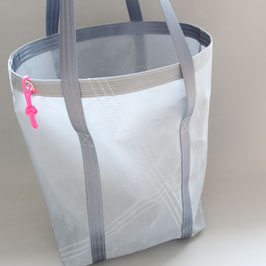 Shopper L grau "Nähte"