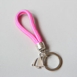 Schlüsselanhänger "Tauwerk" rosa