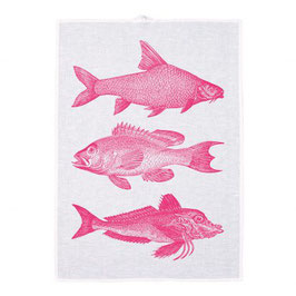 Geschirrtuch "Fischtrio in pink"