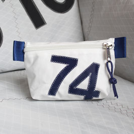 Segeltasche weiß/marineblau mit Zahlen