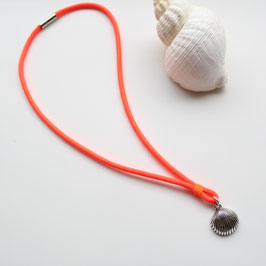Kette "Seestern" aus orangenem Tauwerk