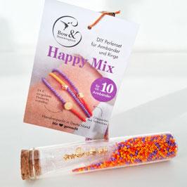 DIY Perlenset für Armbänder und Ringe "Happy Mix"