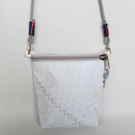 Kleine Tasche grau "Racing" mit grauem Tau