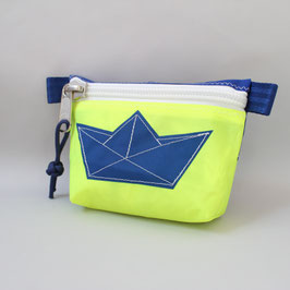 Segeltasche blau/gelb "Papierboot" blau