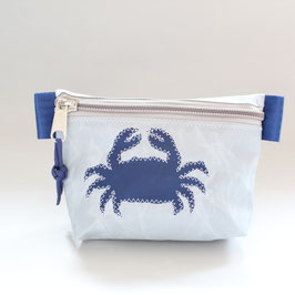Segeltasche grau mit marineblauem Motiv