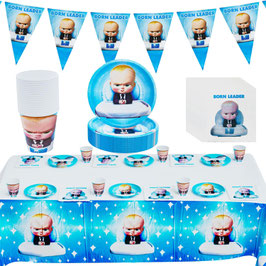 Baby Boss Partyset, 62-teilig, 20p