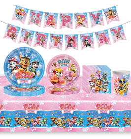 Paw Patrol Party-Set, 52-teilig, 10p, mix rosa/blau