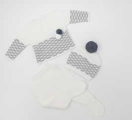 Conjunto de polaina, jersey y gorrito. Ref. 9804.