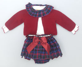 Conjunto de pololo, camisa y rebeca. Ref. 548.3.