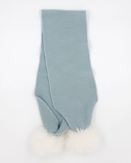 Bufanda con pompón. Ref. 29898.