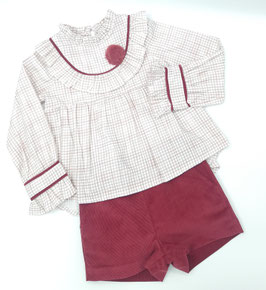 Conjunto pantalón y blusa. Ref. 50470.