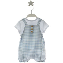 Peto y camiseta. Familia Vichy. Ref. 4623.