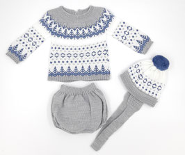Conjunto de pololo, jersey y gorro. Ref. 9441.
