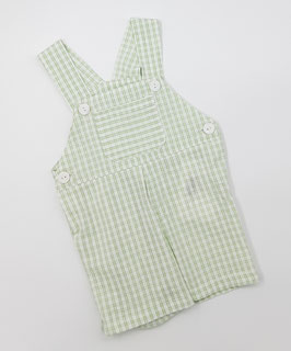 Peto de lino. Ref. 2610. Color: cuadros verdes