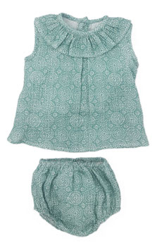 Conjunto blusa y pololo. Ref. 9645.