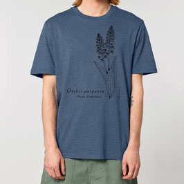 Herren-Shirt "Knabenkraut" in Farbe dark Heather blue