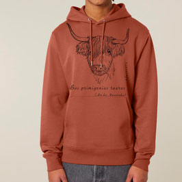 Unisex Hoodie "Rind" in heritage brown