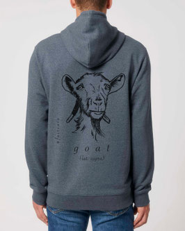 Unisex Hoodie "goat" in dark navy