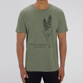 Herren-Shirt "Knabenkraut" in Farbe heather khaki