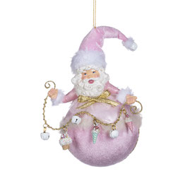 Santa Ball mit filigranen Candy-Elementen 17cm (B90312)