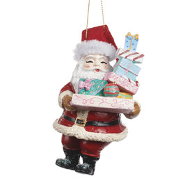 Santa with Gifts Ornament 11,5cm (TR22490)