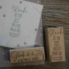Stempel "Glück ist die Zeit...."