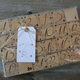 kunt&bunt Stempelset "Adventszahlen gross Set 2"