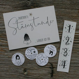 Teelichtbotschaft "4-er SET Stärnstunde"