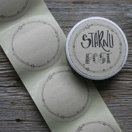 Klebe-Etikette "Sternkringel"