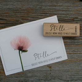 Stempel "Stille"